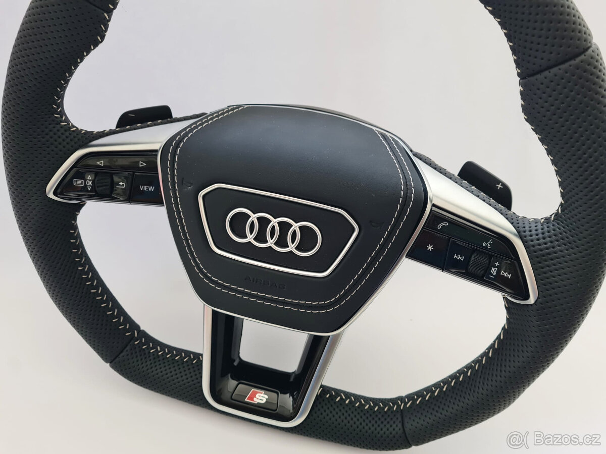 AUDI VOLANT - SPORTOVY S LOGOM S + AIRBAG + RS PADLA - 7
