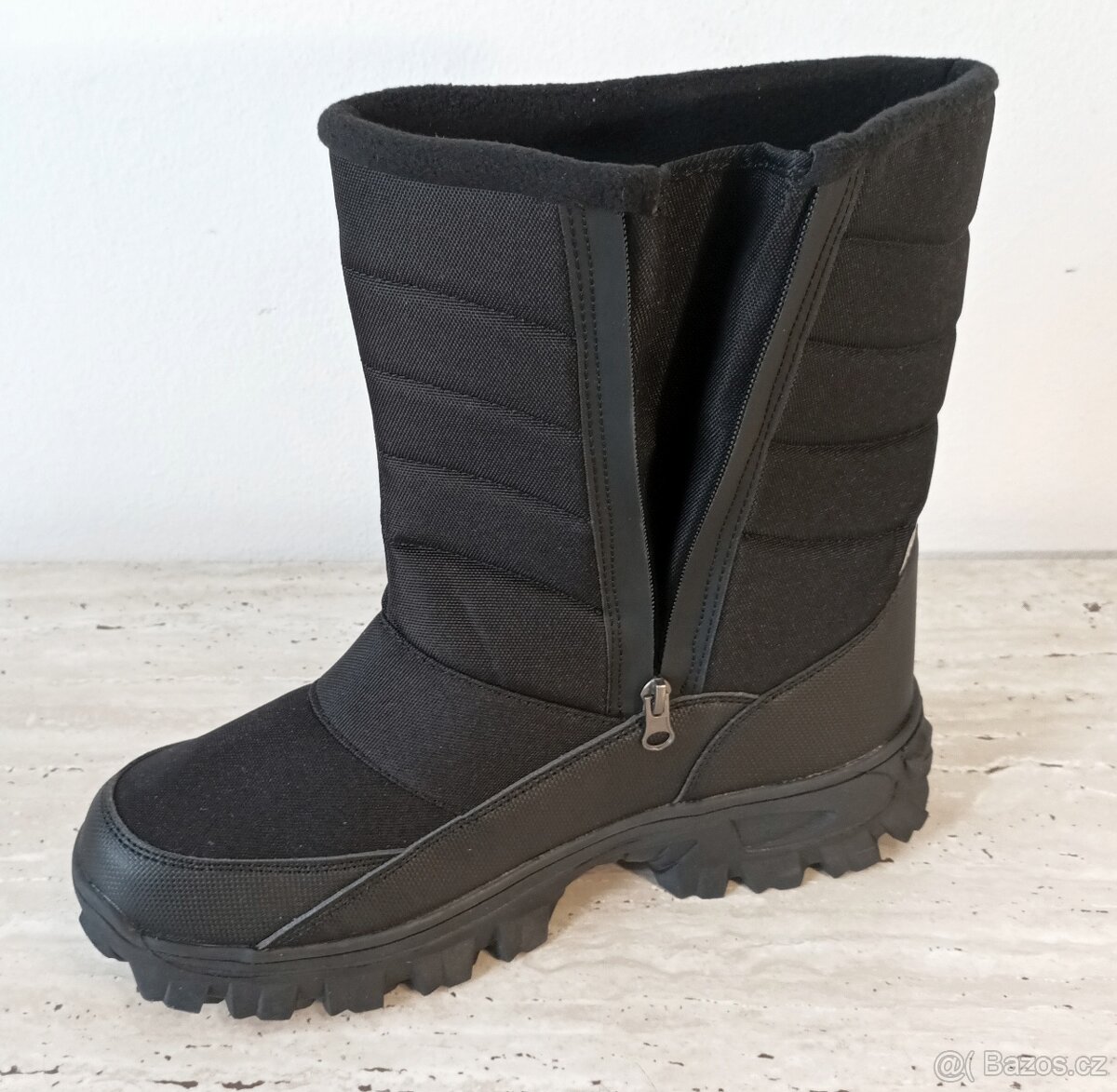 Nové pánské vysoké zimní boty, robustní podrážka, vel. 46 - 7
