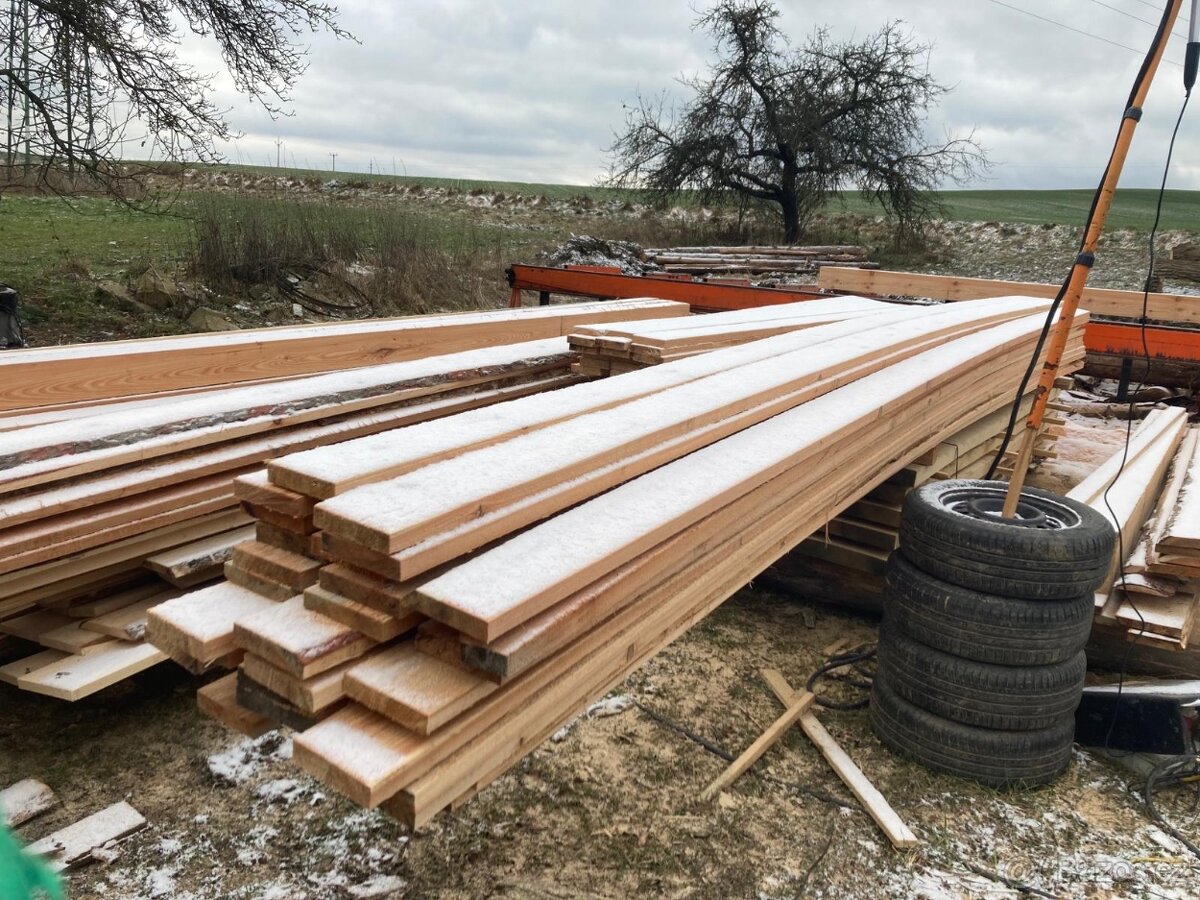 Stavební řezivo - hranoly fošny prkna latě trámy - 7