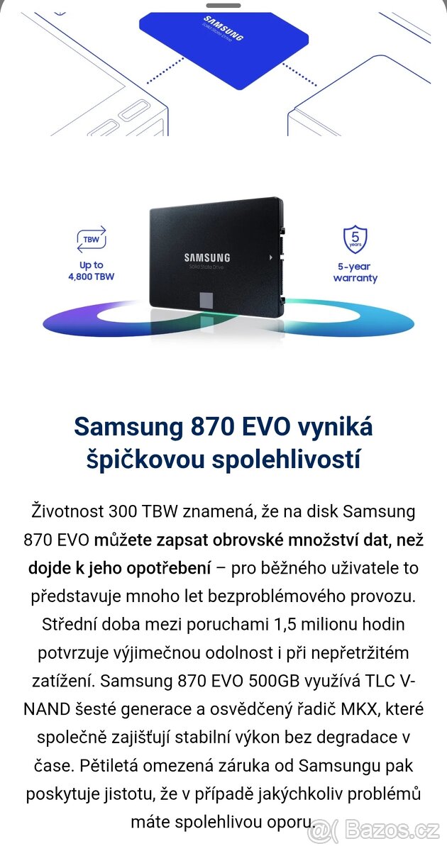 SSD Samsung 500Gb 5/2022 - 7