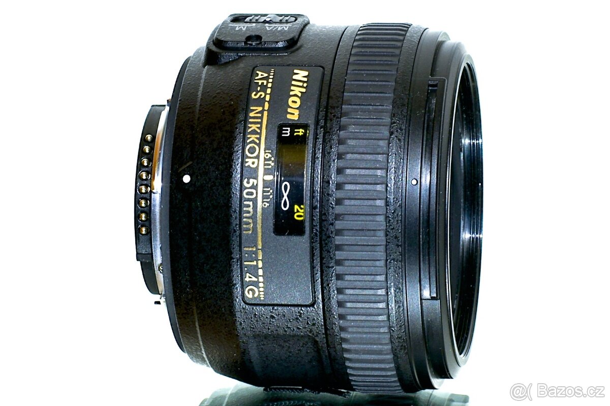 Nikon AF-S Nikkor 1,4/50 G 9-lamelový + VFFoto 58 TOP STAV - 7