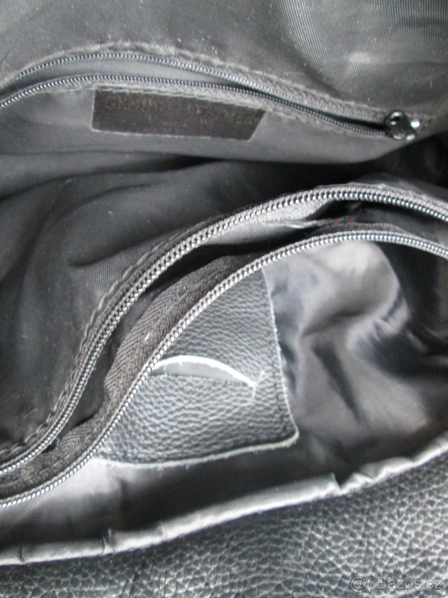 Kabelka styl Birkin, černá kůže. P R O D Á N O - 7