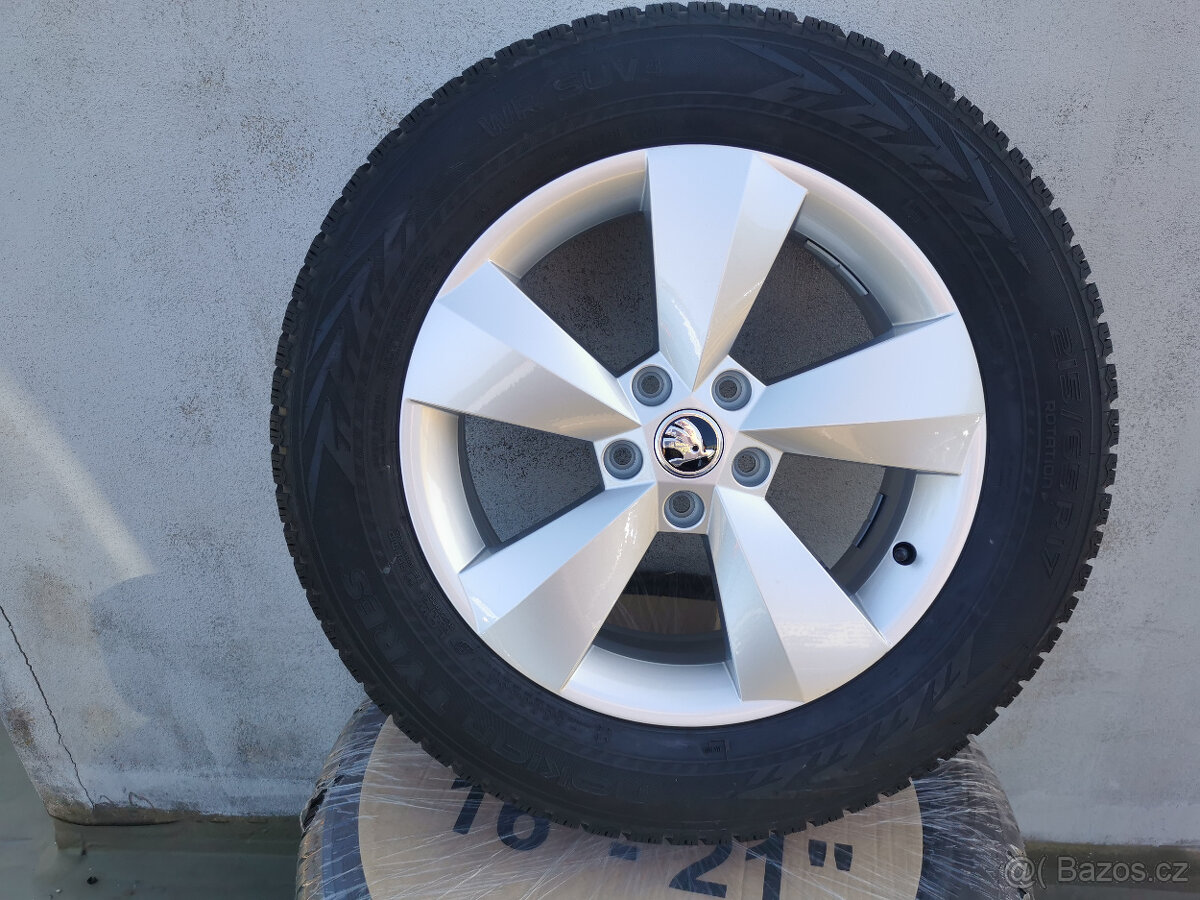 215/65/17 alu kola 6,5x17 5x112 ET38 zimní KODIAQ - 7