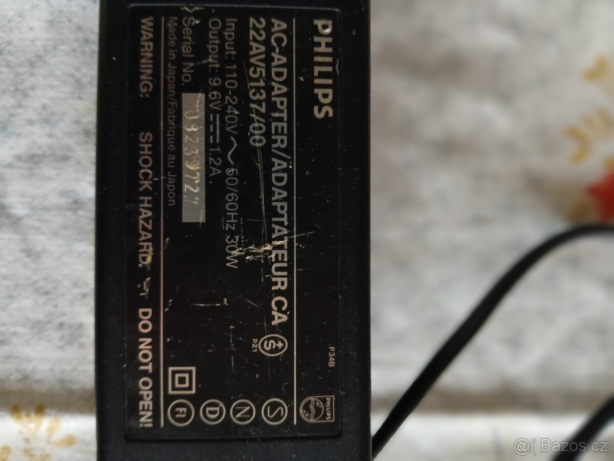 Napájecí adaptér PHILIPS 9,6V – originál - 7