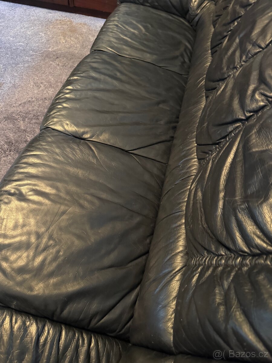 Kožená rohová sedačka - 7