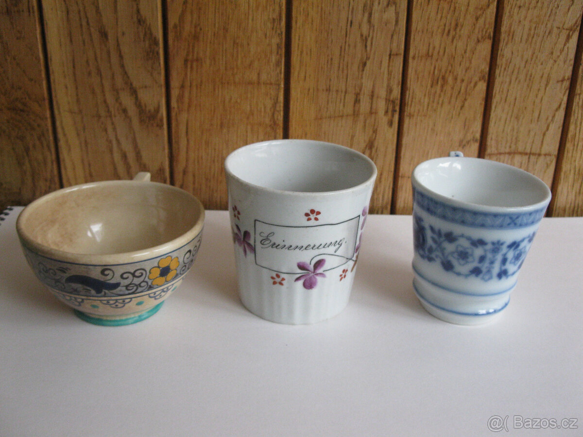 Grogovka,Růžové hrníčky 4ks na chalupu s pokličkou" "a ret - 7