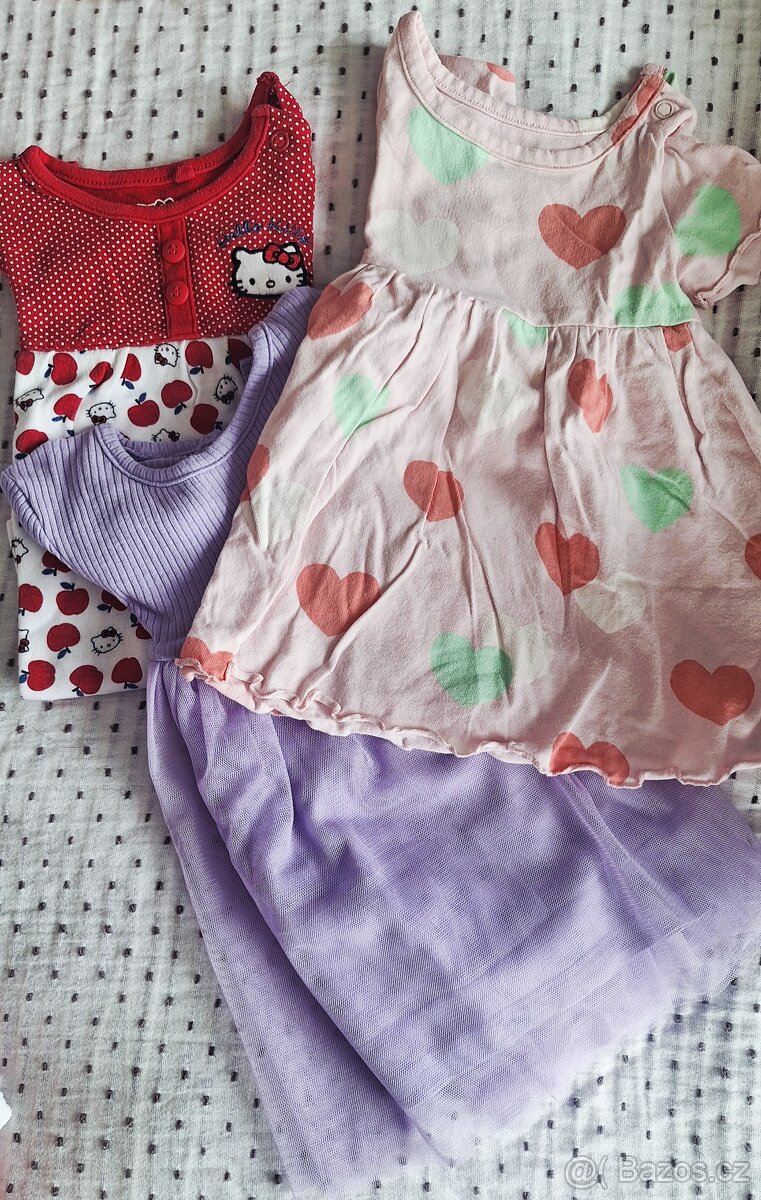 Velký balík oblečení 62/68, 74 holka - 7