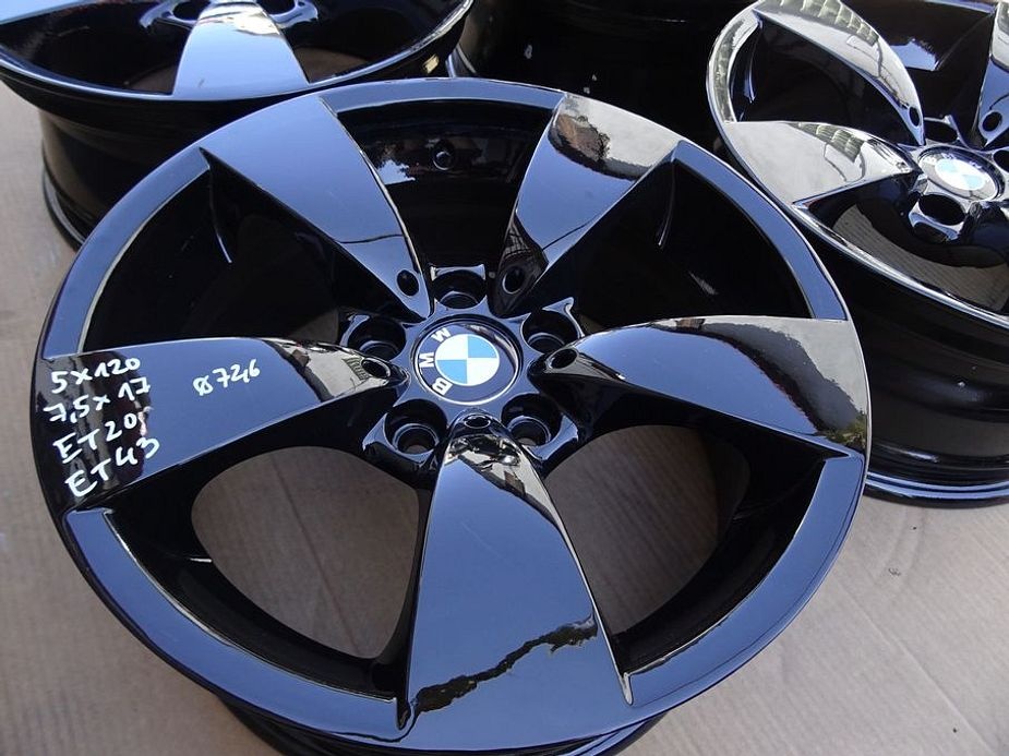 Alu disky origo BMW černé, 17", 5x120, dvourozměr - 7