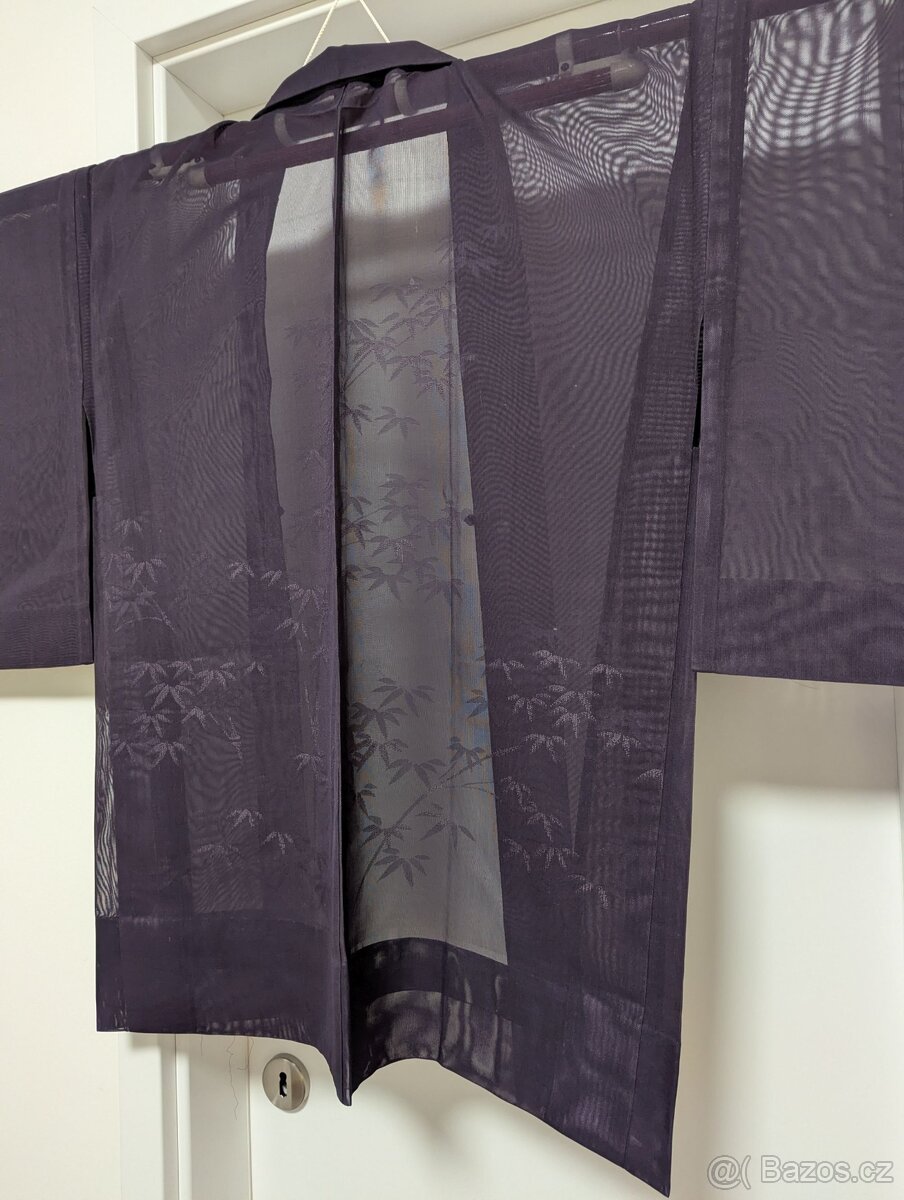 Dámský letní kabátek haori - bambus - 7