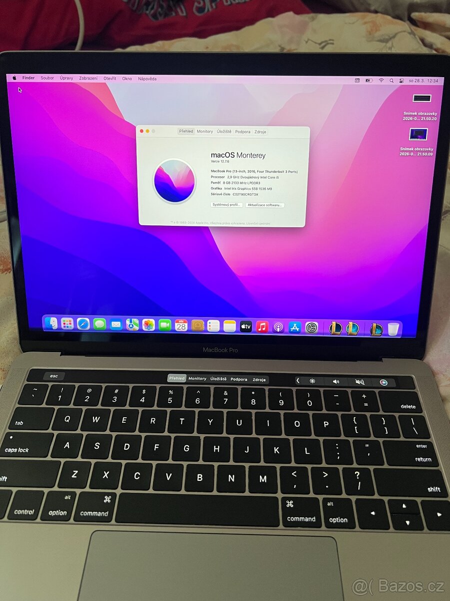 Apple MacBook Pro 13" s Touch Barem (Late 2016) - i5 / 8GB - 7