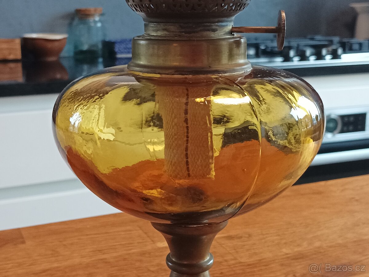 STAROŽITNÁ ART DECO PETROLEJKA GAUDARD, 20.–30. LÉTA - 7