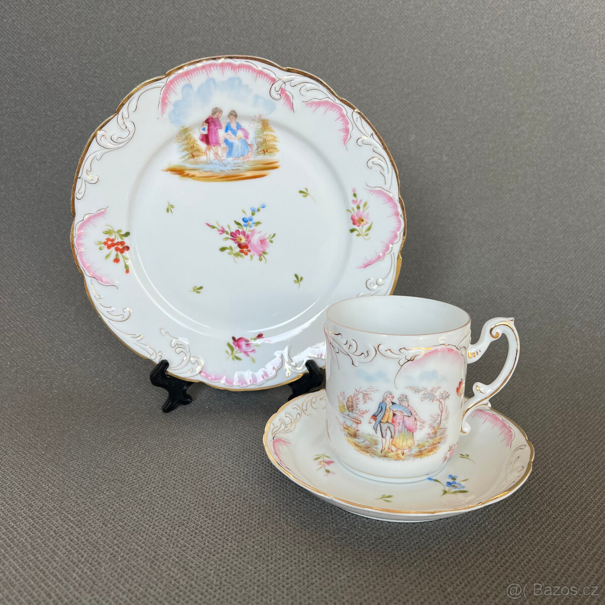 Rosenthal Starožitná snídaňová sada Louise XIV 1891-1906 - 7