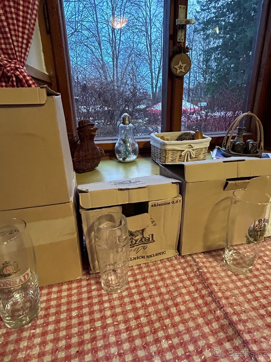 Pivní sklo nové nepoužité - 7