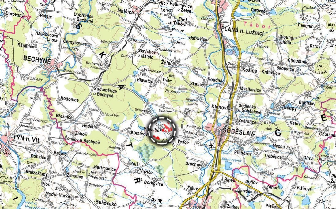 Zemědělská půda, prodej, Vlastiboř, Tábor - 7