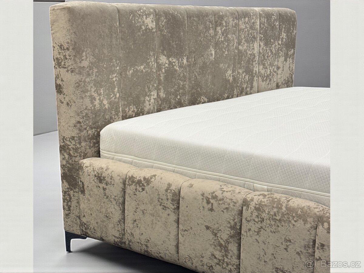 Manželská postel 180/200 a 160/200 úplně nové . - 7