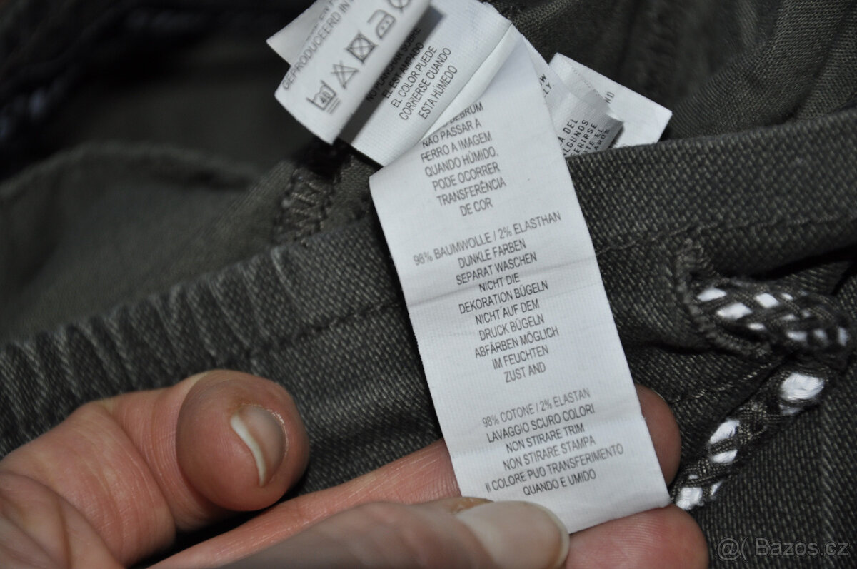 khaki kapsáče, jogger kalhoty s kapsami - 7