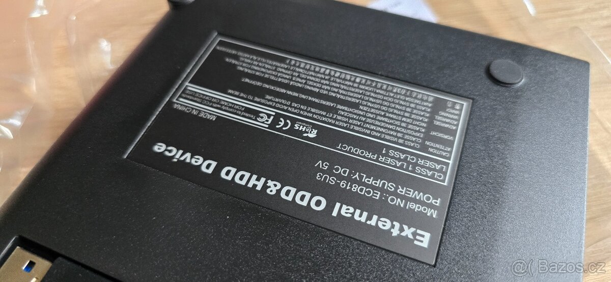 Externí DVD/CD vypalovačka-přehrávač s USB+USB-C - 7