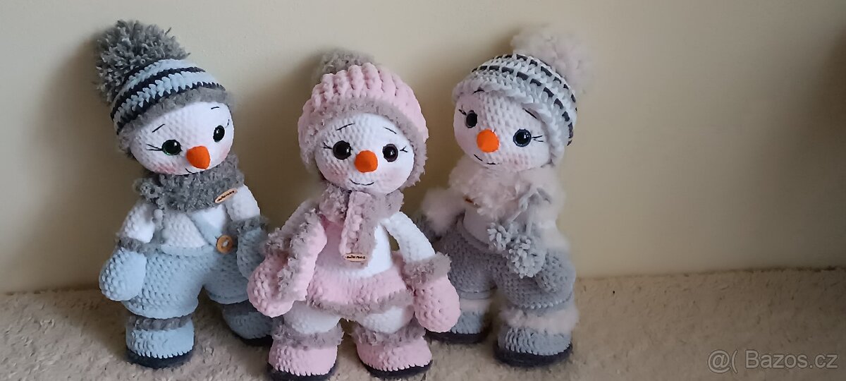 Háčkovaný sněhulák - 7