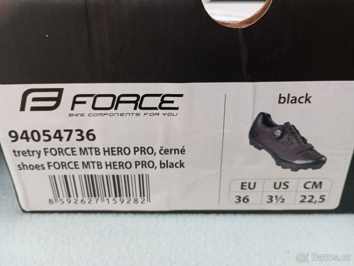 Tretry Force MTB Hero Pro černé, vel. 36 - 7