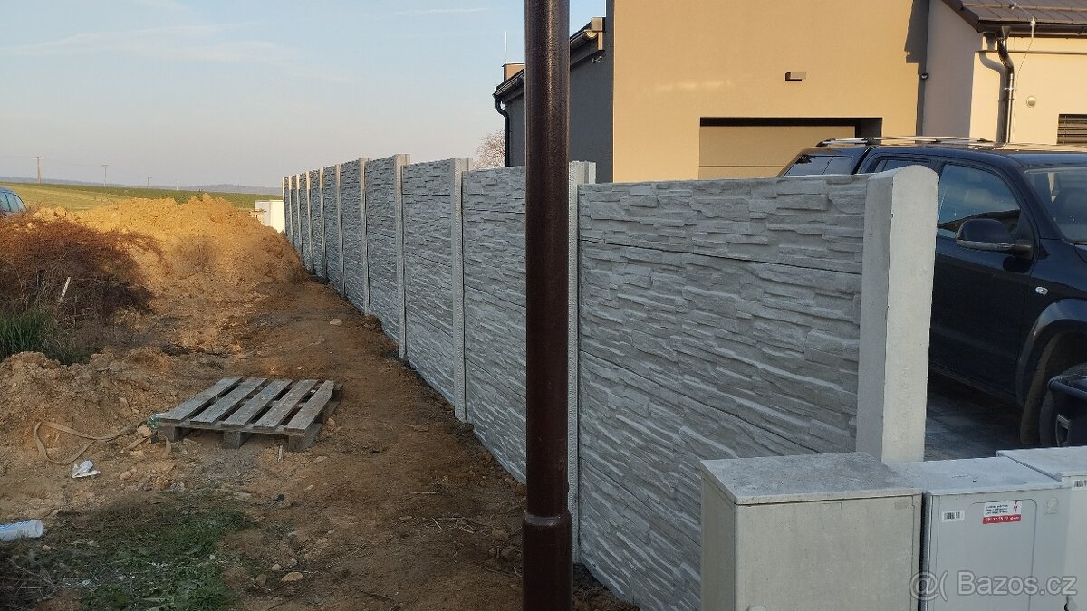 Montáže betonových plotů - 7