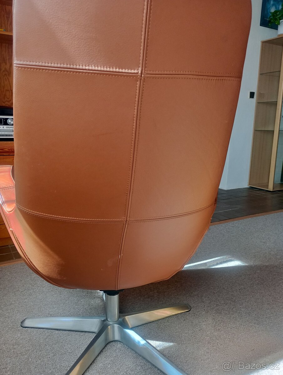 Kožené otočné křeslo IKEA - 7