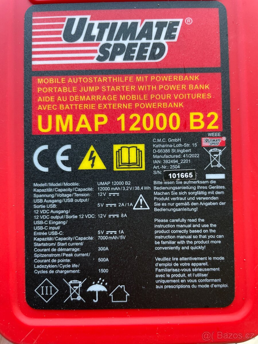 Ultimate Speed UMAP 12000 B2 – STARTOVACÍ ZDROJ 🔋🚗 - 7