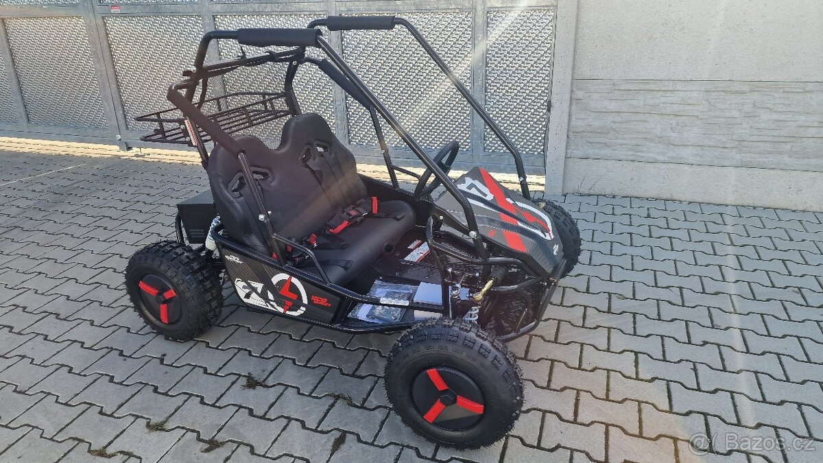 Dětská Bugina akumulátorová ECOBuggy až 2500W 60V 20Ah červe - 7