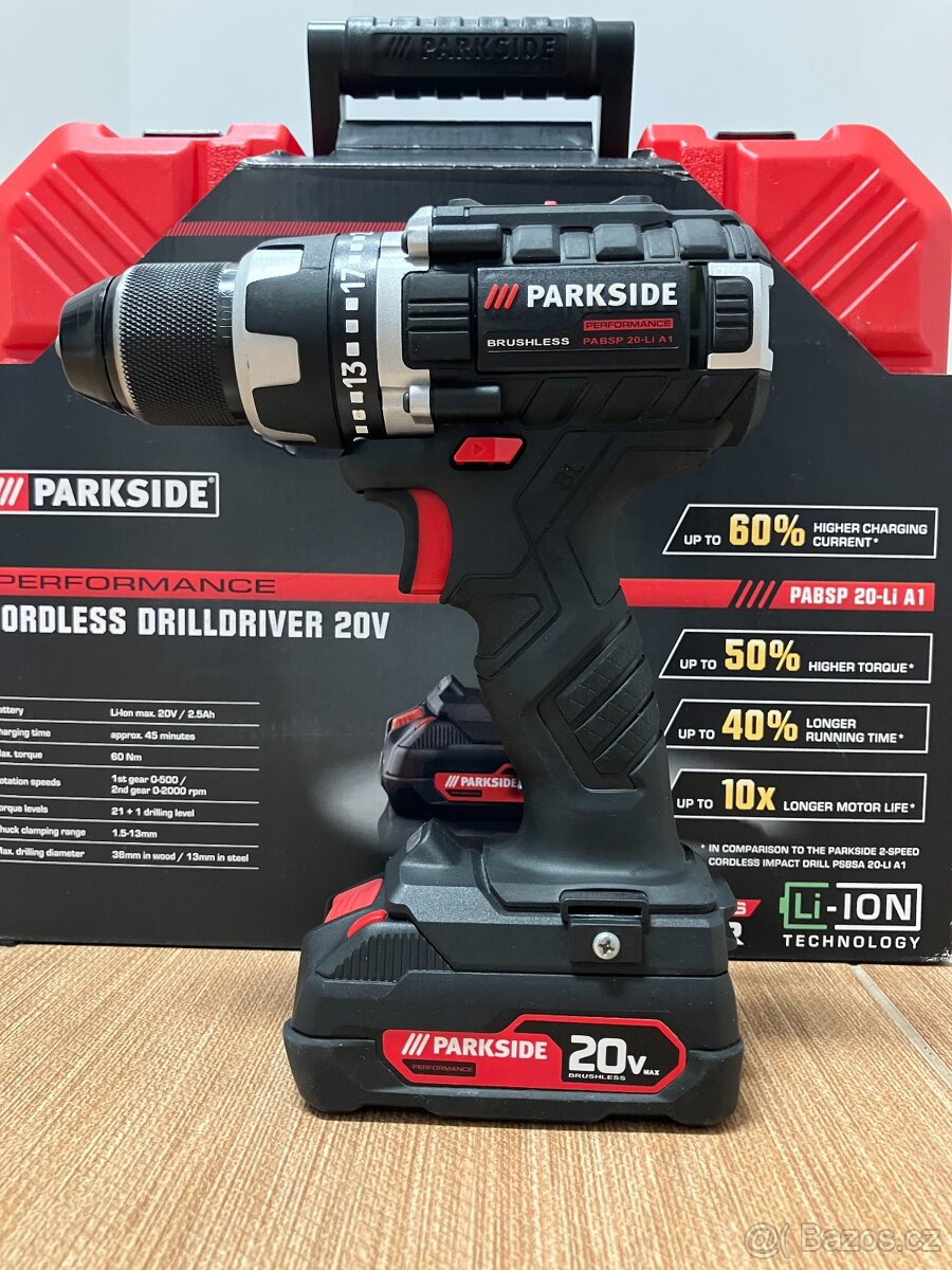 Aku vrtací šroubovák Parkside Performance - 7