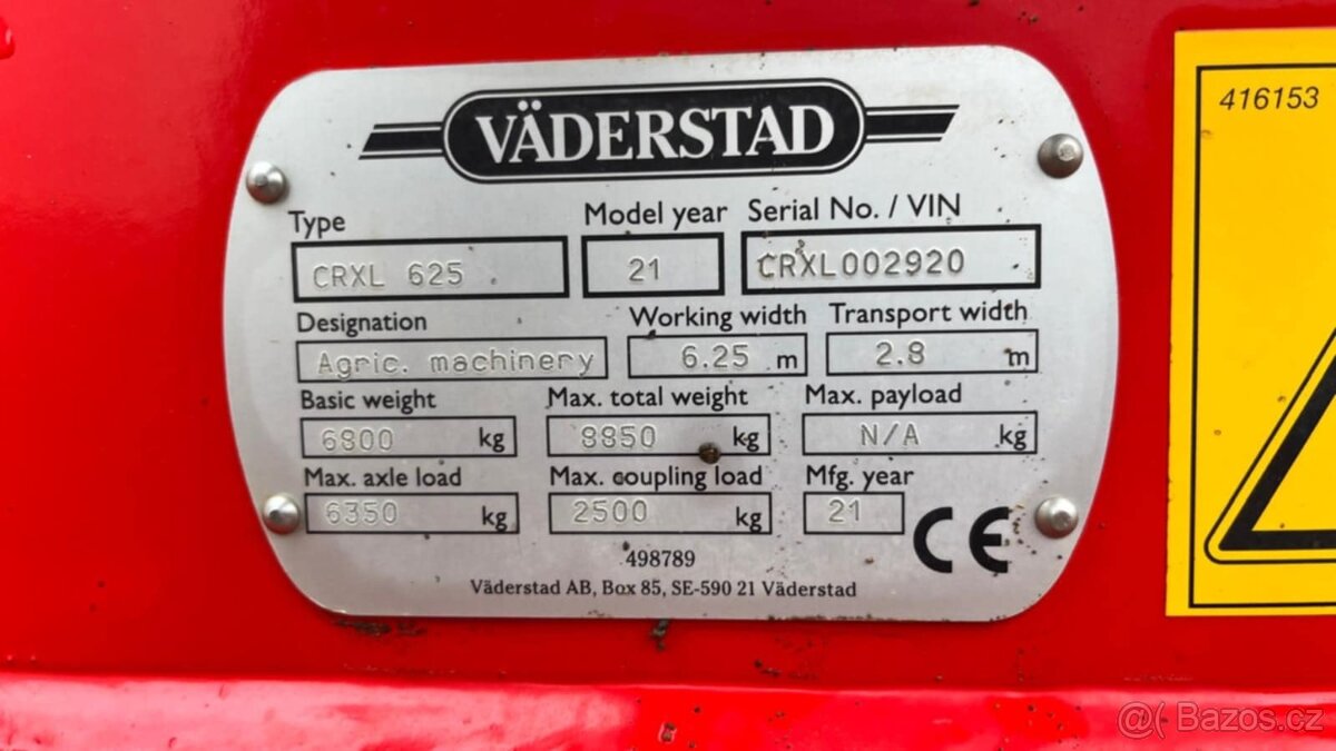 Väderstad CARRIER XL 625 diskový podmítač - 7