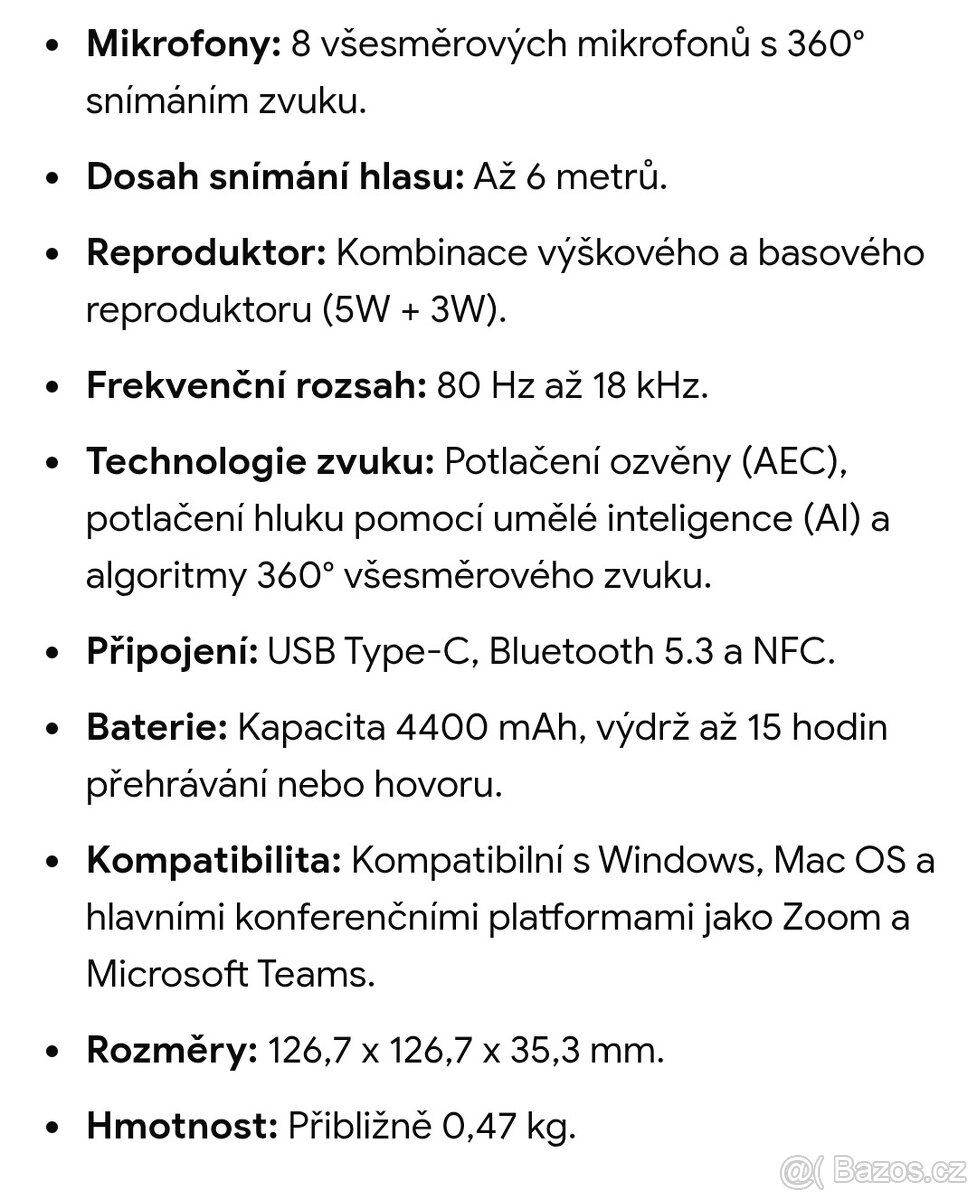 Konferenční reproduktor Maxhub UC BM35 - 7