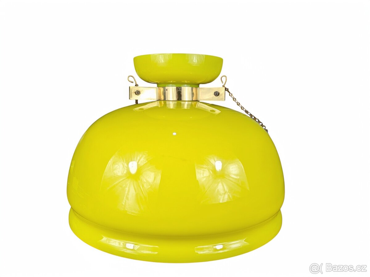 Retro skleněný lustr - 7