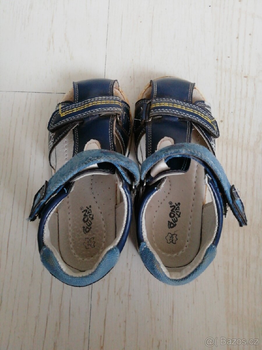 Kožené sandálky Peon Kids vel 24 - 7