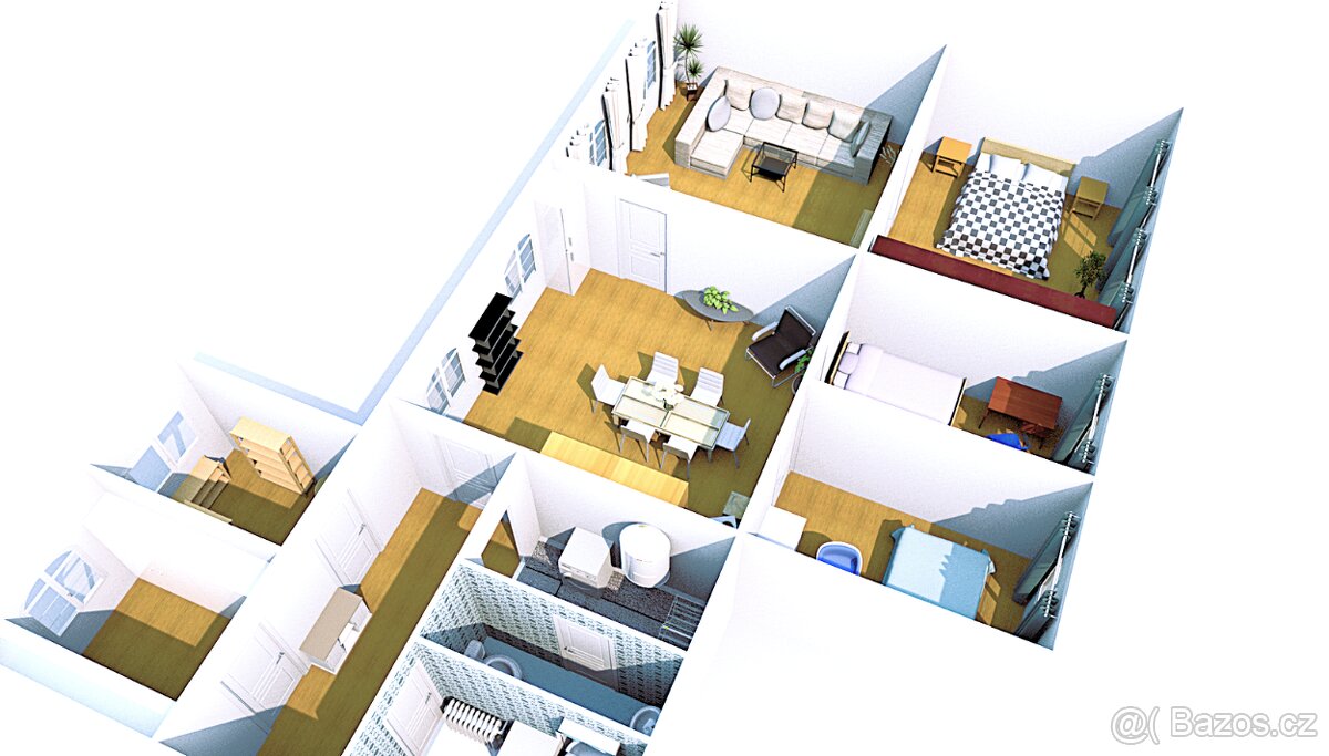 Prodej velkého bytu 4+1, 142 m² – Fučíkova, Terezín (LT) - 7