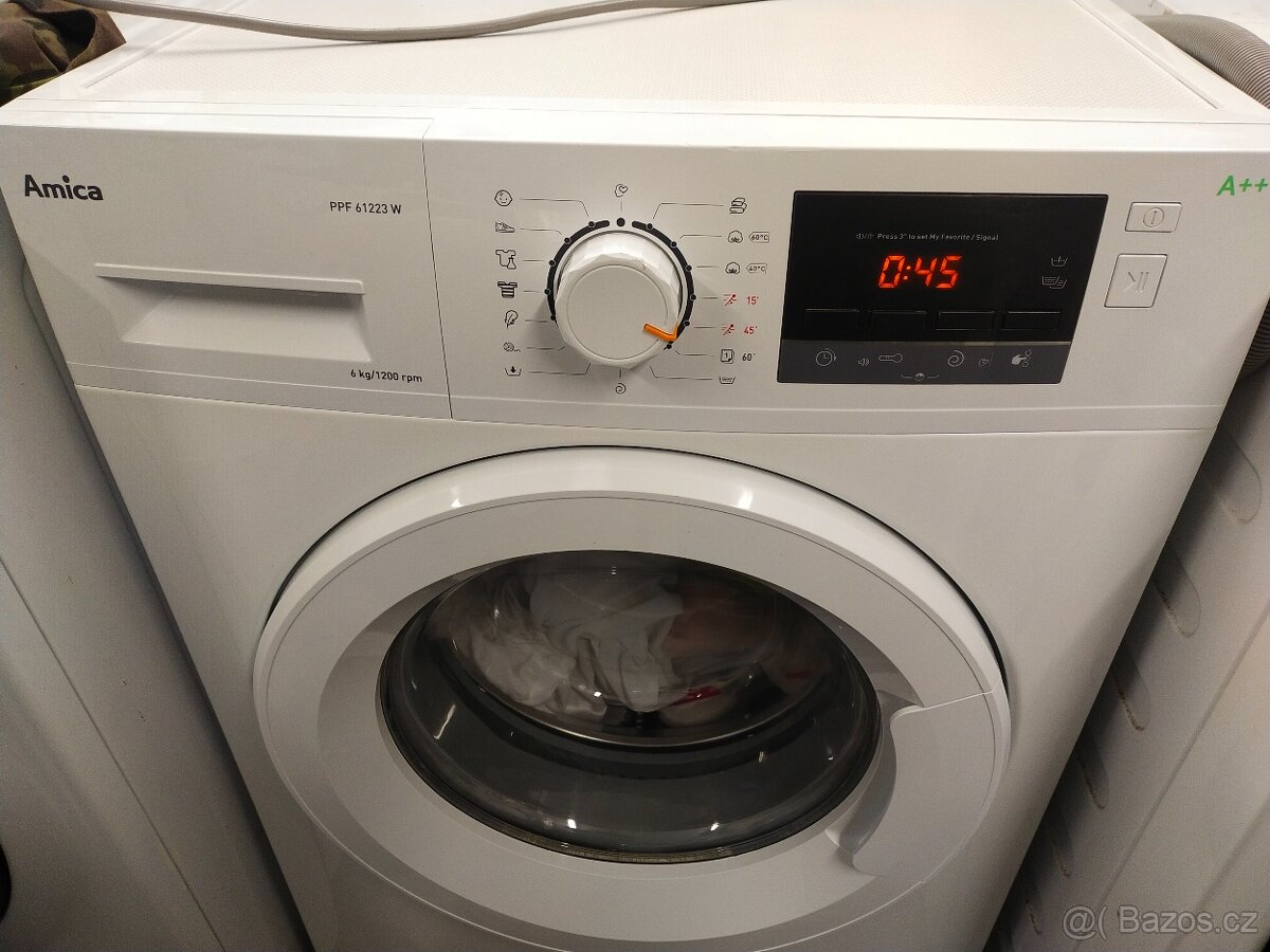 Prodám plně funkční digitální pračku zn. Amica--6kg--DOVEZU- - 7