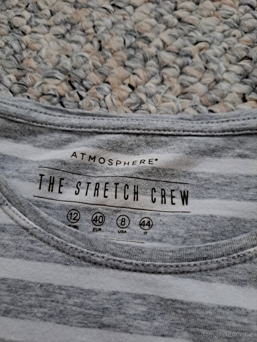 Atmosphere - Pruhované tričko s dlouhým rukávem vel.L - 7