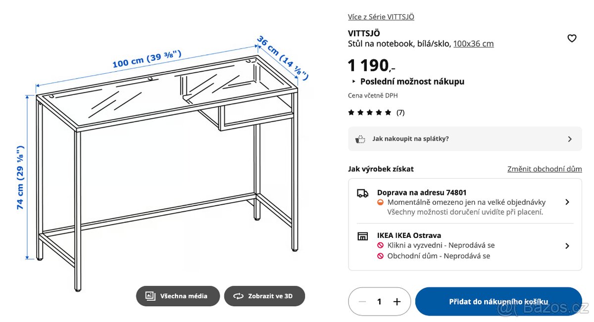 stul stolek kosmeticky, psaci na notebook - 7