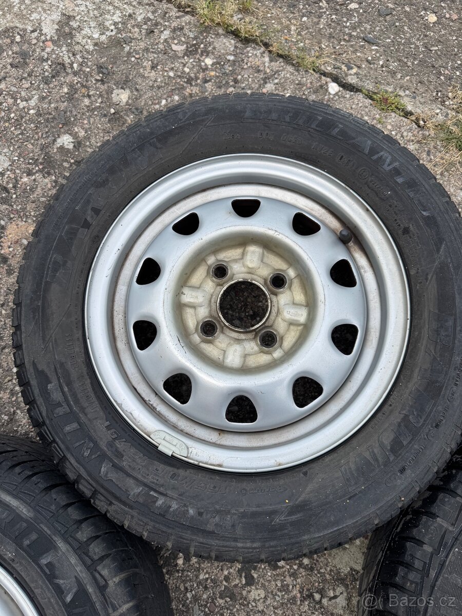 5× kola 165/70 R13 – ocelové disky - 7