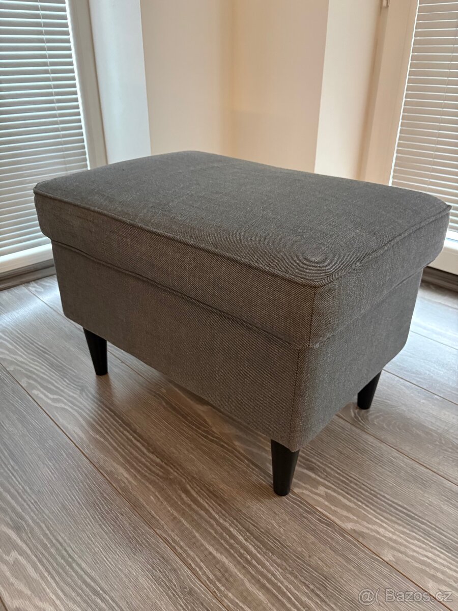 set Ikea Strandmon křeslo/podnožka - 7