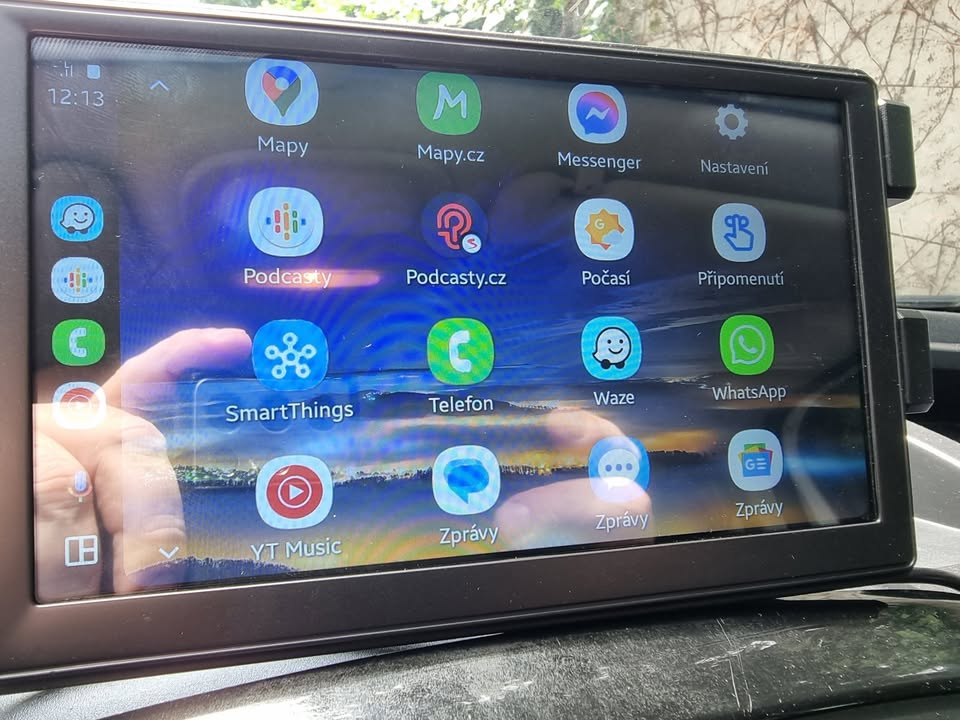 7" bezdrátový displej do auta, Android Auto, Apple Carplay, - 7