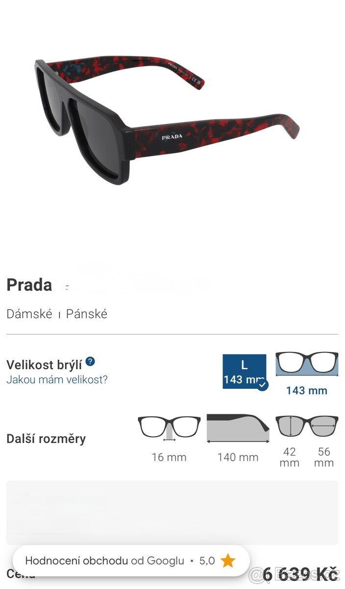 Luxusní, pánské brýle PRADA - 7