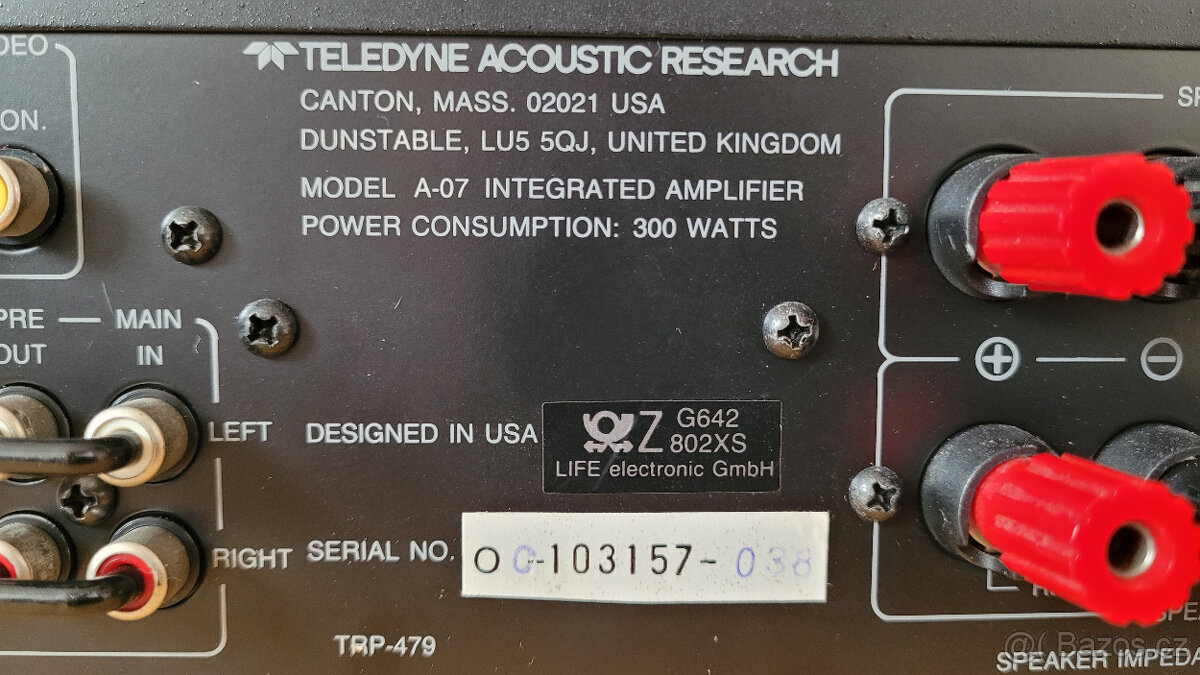 Zesilovač Acoustic Research A 07 - 7