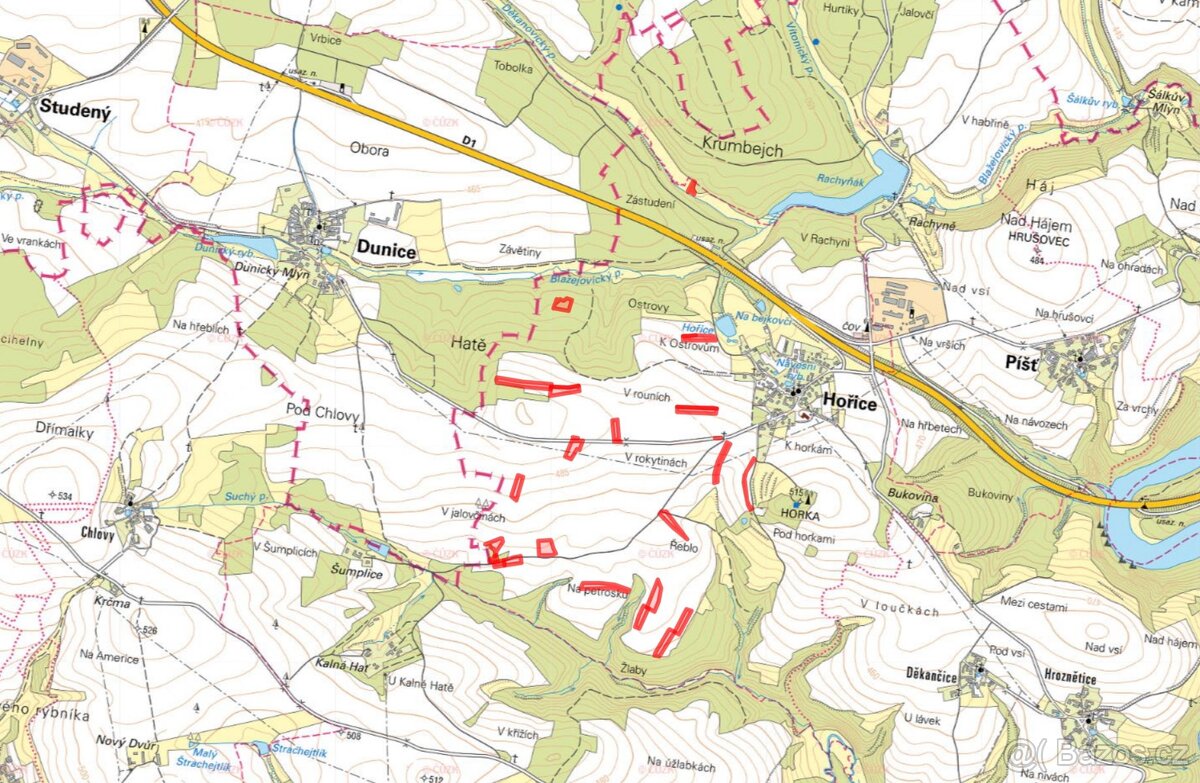 Zemědělská půda, prodej, Hořice, Pelhřimov - 7