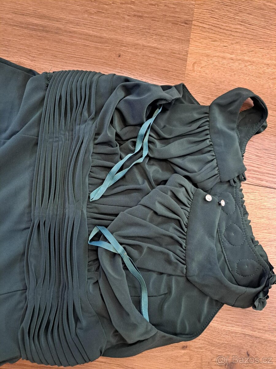 zelené společenské šaty - 7