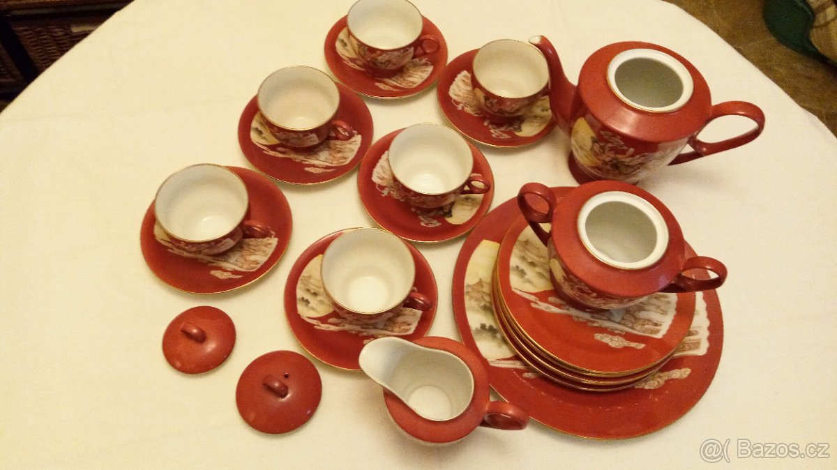 Starý čínský porcelánový servis - 7