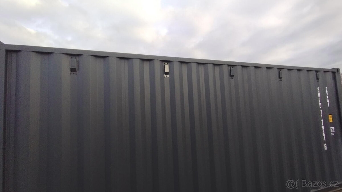 Lodní 20 ft kontejner po jedné cestě barva antracit - 7