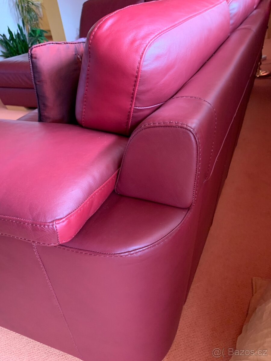 luxusní rohová kožená sedačka zn. Natuzzi - 7