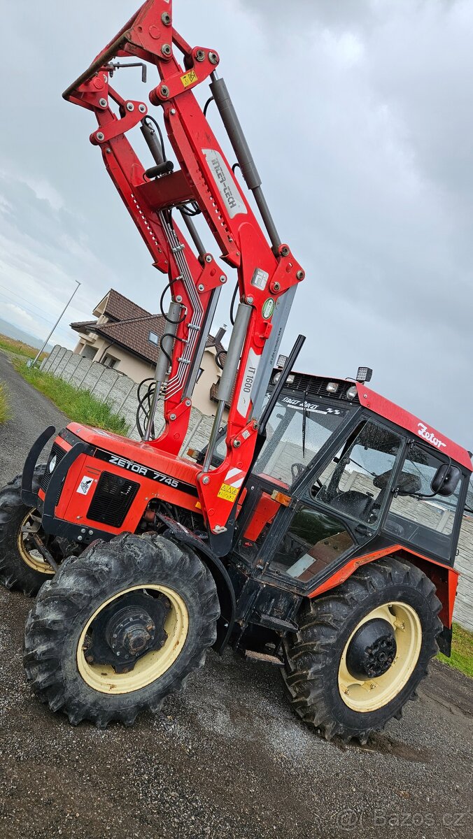 Zetor 7745 s tp ( čeelny naakladačc) - 7