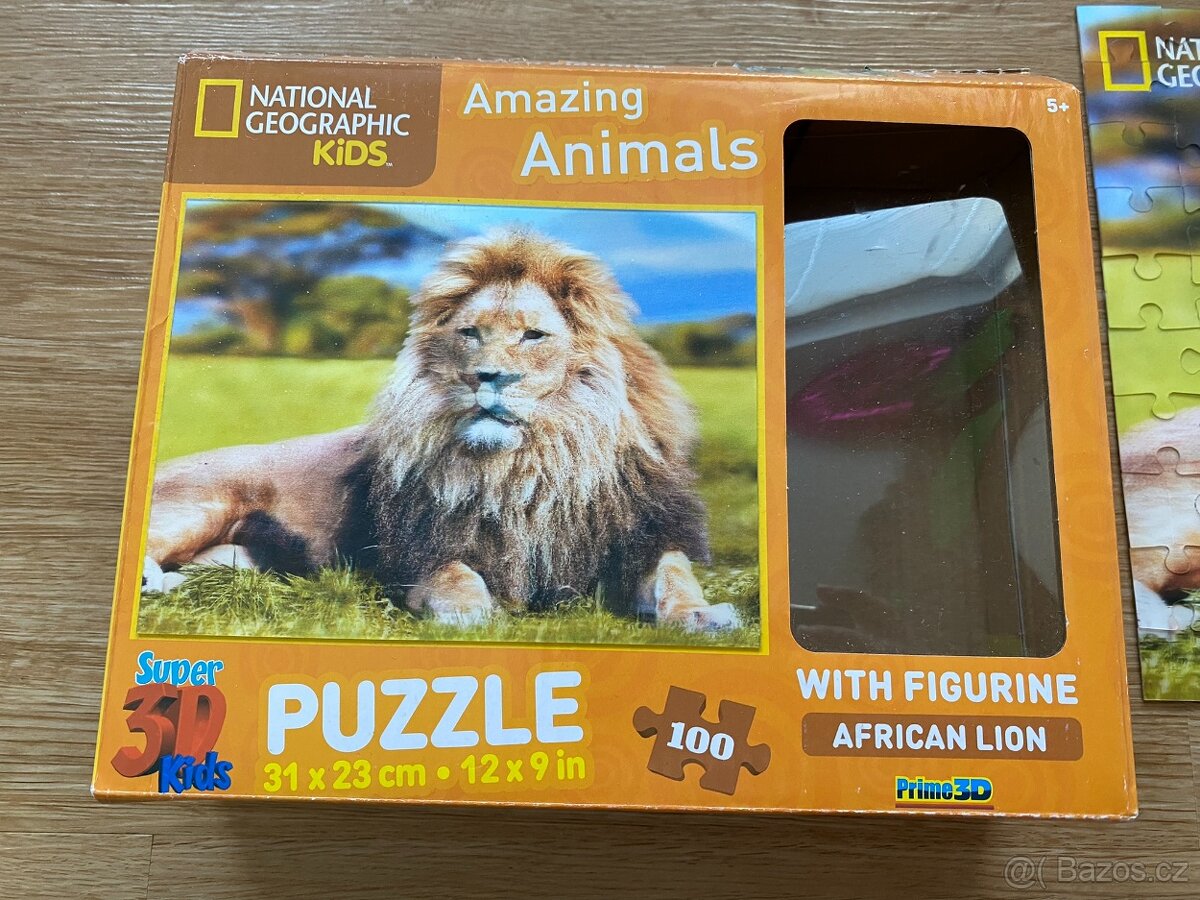 National Geographic 3D Puzzle – sloni, lev - 7