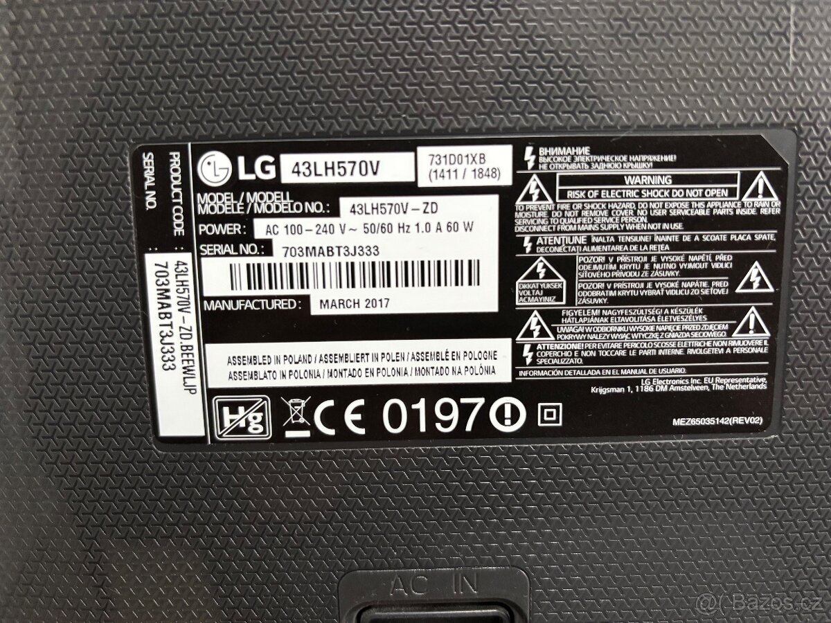 LG 43LH570V – 43” Full HD LED TV – super stav - 7