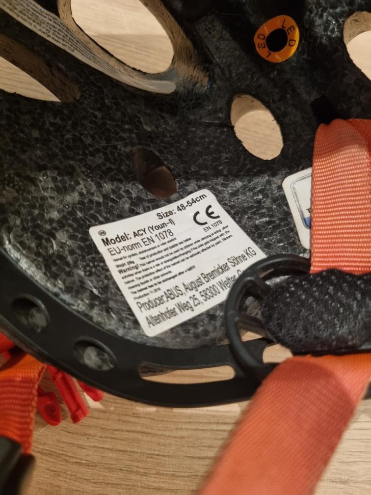 Dětská cyklistická helma ABUS modrá 48-54cm - 7